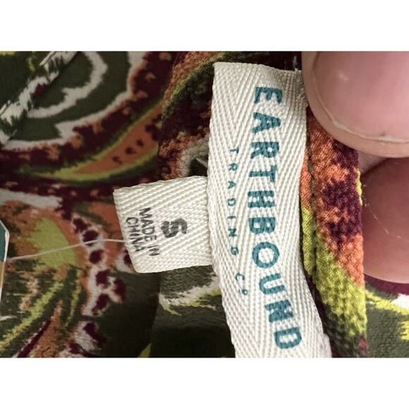 Earthbound Trading Co Dress-Hilo Wrap Romper Small - Picture 6 of 9